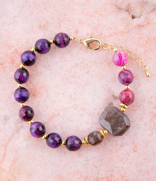 Neims Vibrant Smoky Quartz Bracelet