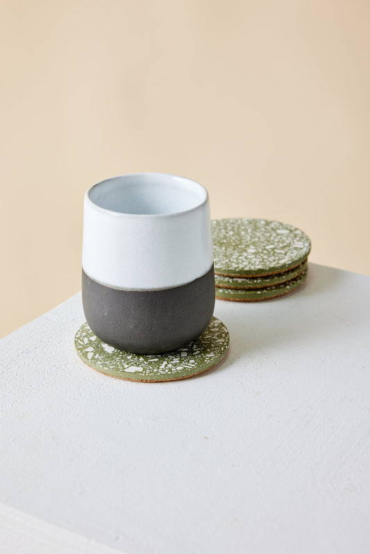 Olive Terrazzo Coasters - Set of 4