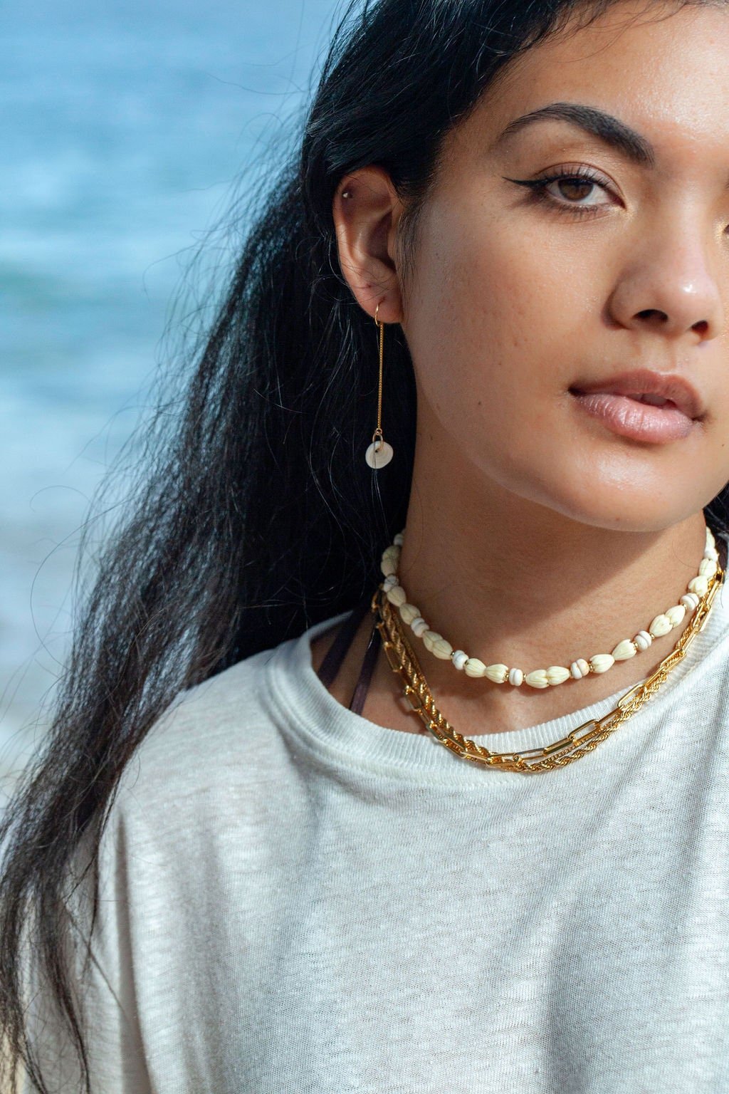 Pikake Puka Shell Necklace - Me'e