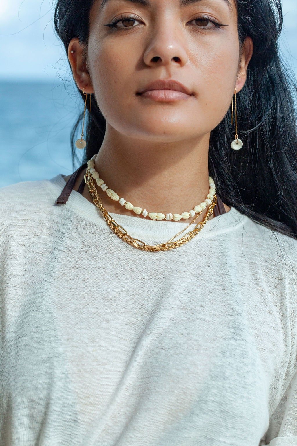 Pikake Puka Shell Necklace - Me'e