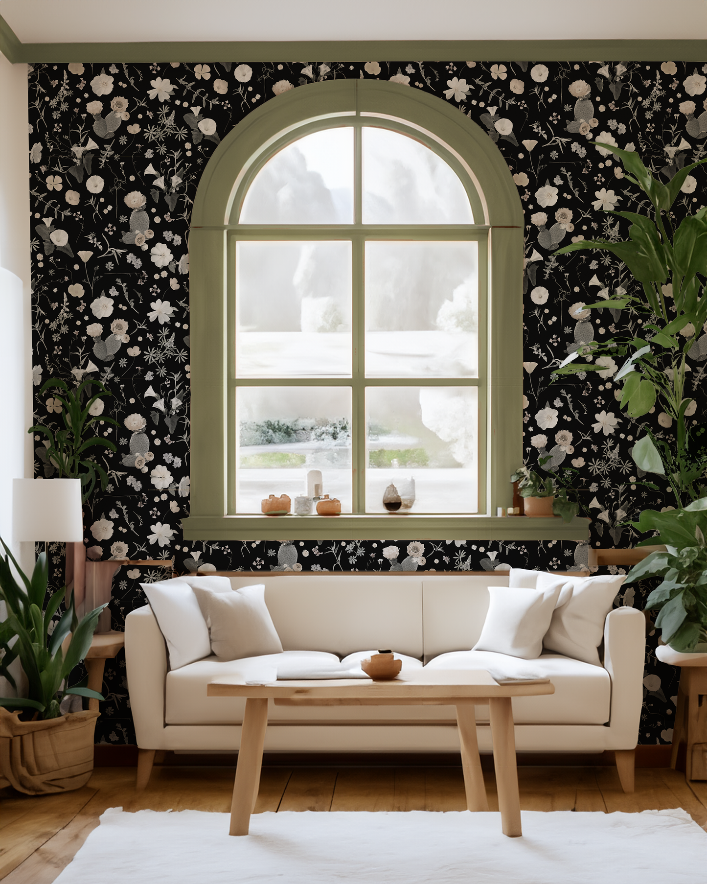 California Native Wallpaper, black and white