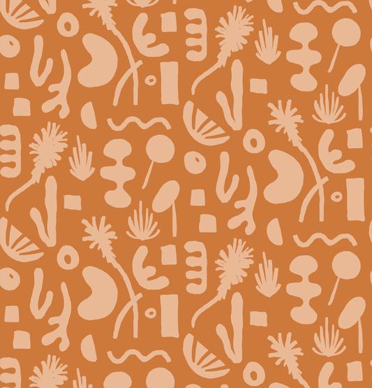 Pool Side Wallpaper, orange