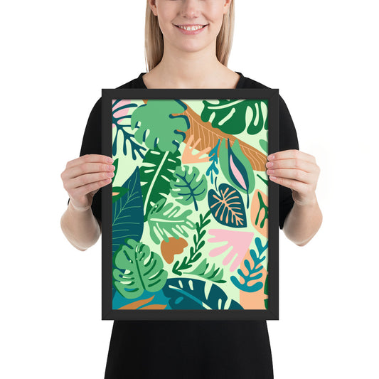 Framed photo paper poster