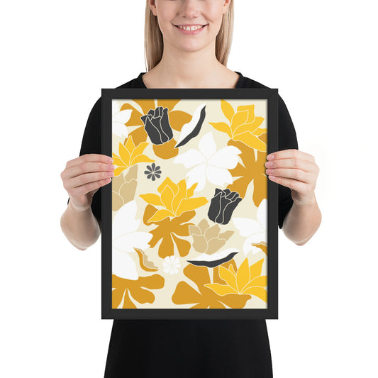 Framed photo paper poster