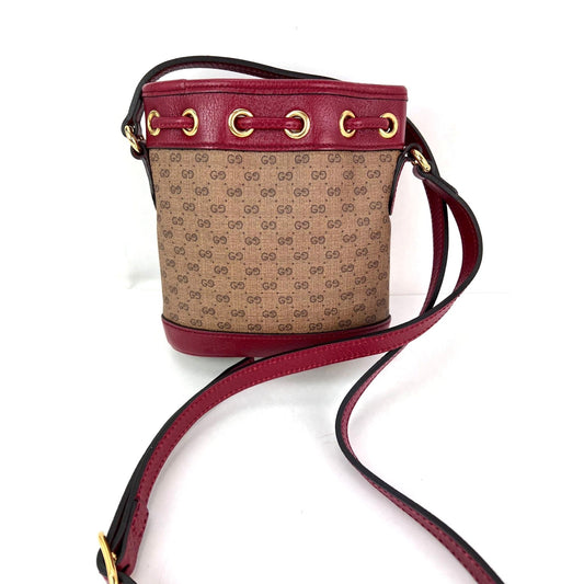 Gucci X Doraemon Vintage GG Supreme Mini Bucket Bag