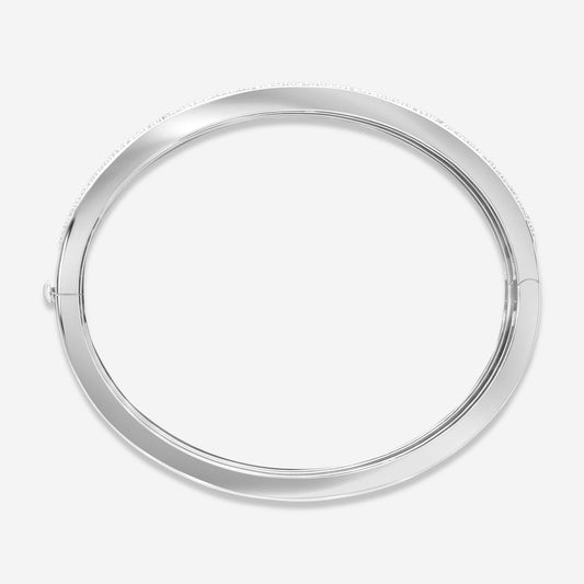 Roberto Coin Pois Moi Luna 18K White Gold Diamond Bangle Bracelet 8882509AWBAX