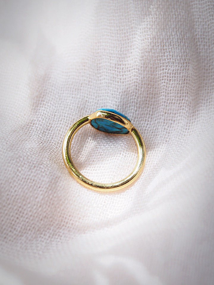 Rose Cut Turquoise Ring - Malu