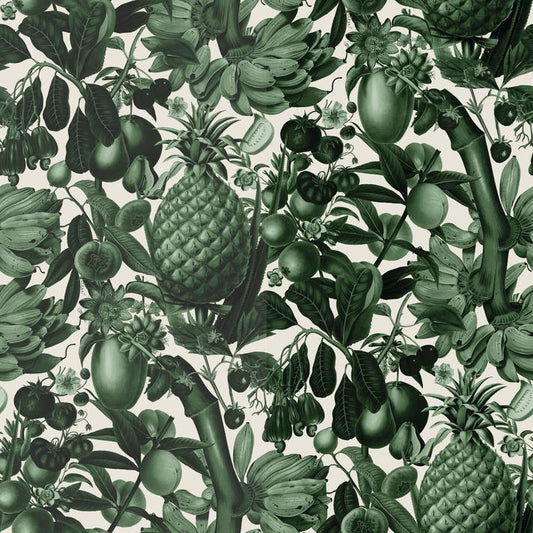 Juicy Fruit Wallpaper, white and dark green