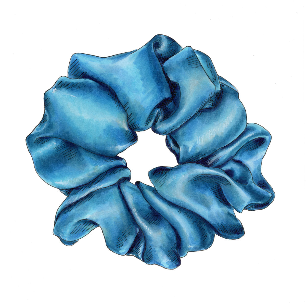 Scrunchie II (Blue) - Open Edition Paper Print