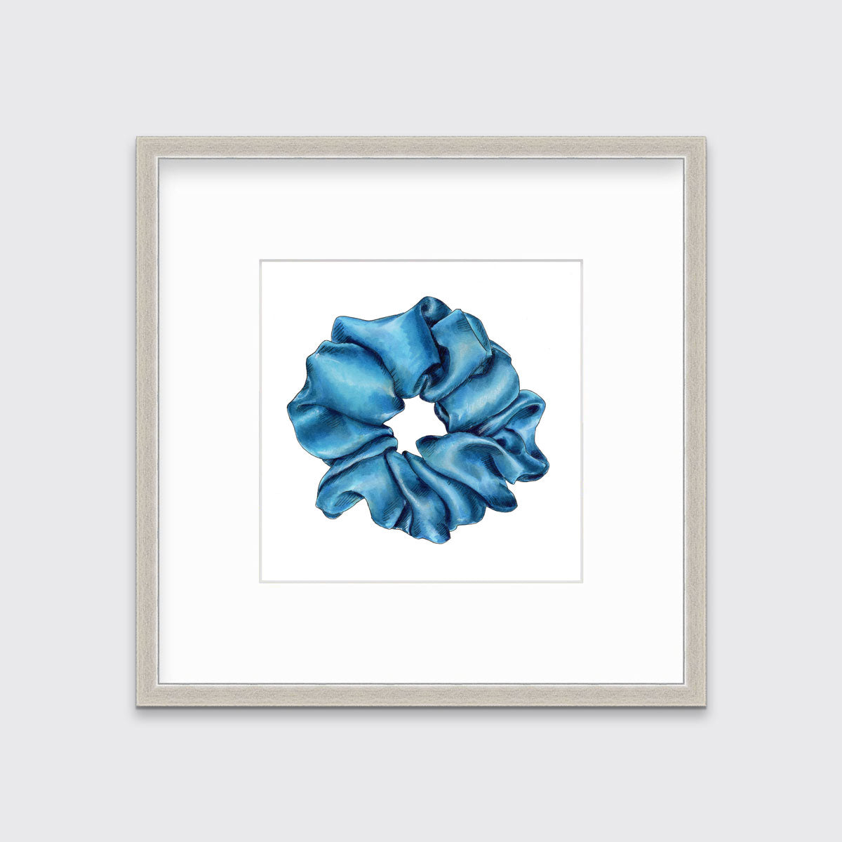 Scrunchie II (Blue) - Open Edition Paper Print