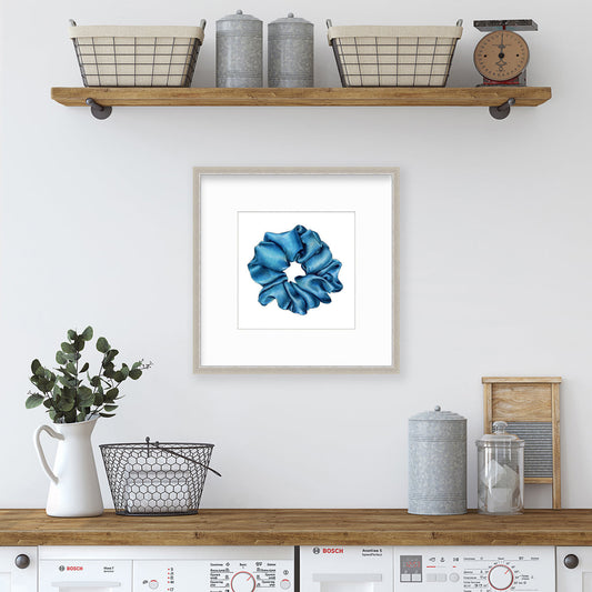 Scrunchie II (Blue) - Open Edition Paper Print