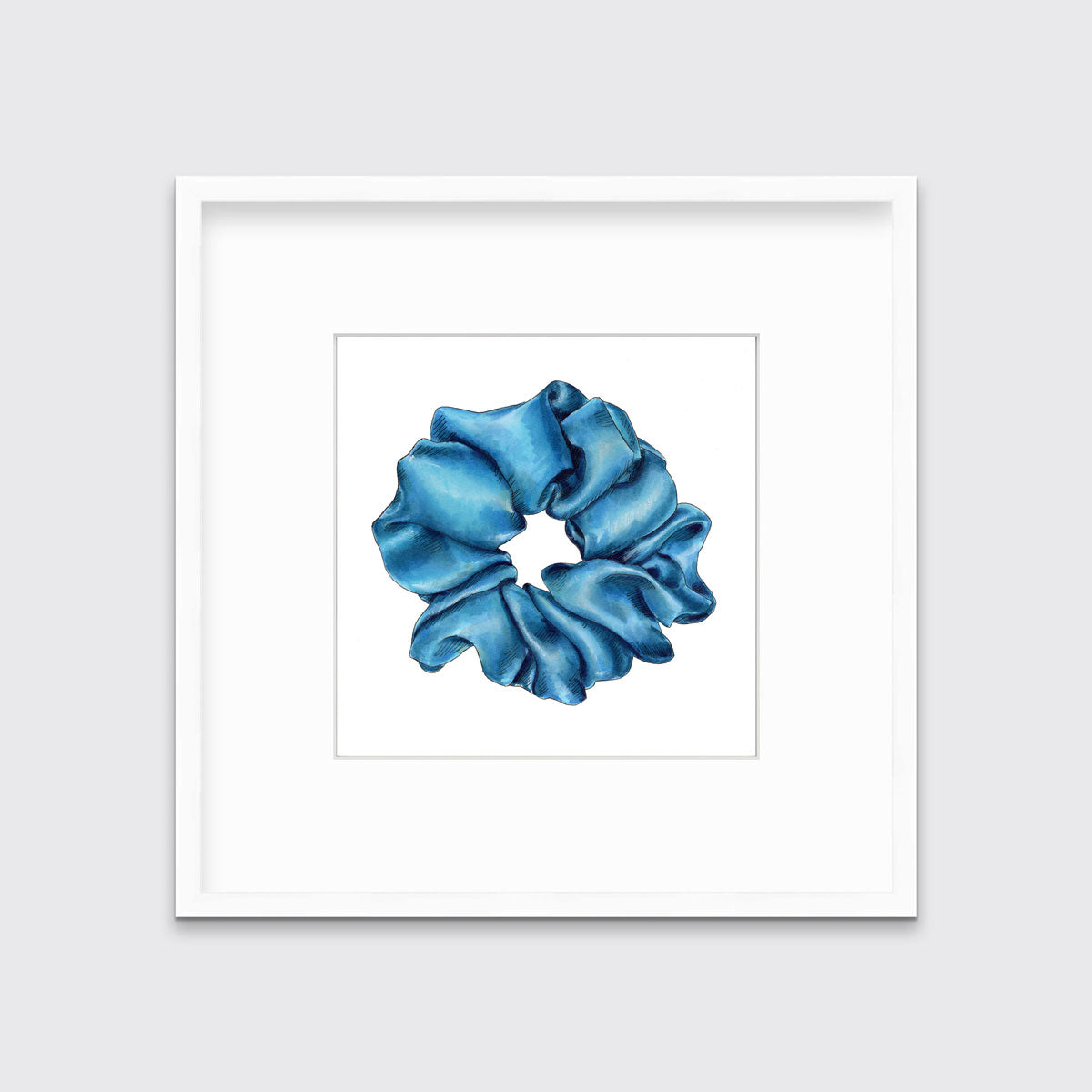 Scrunchie II (Blue) - Open Edition Paper Print