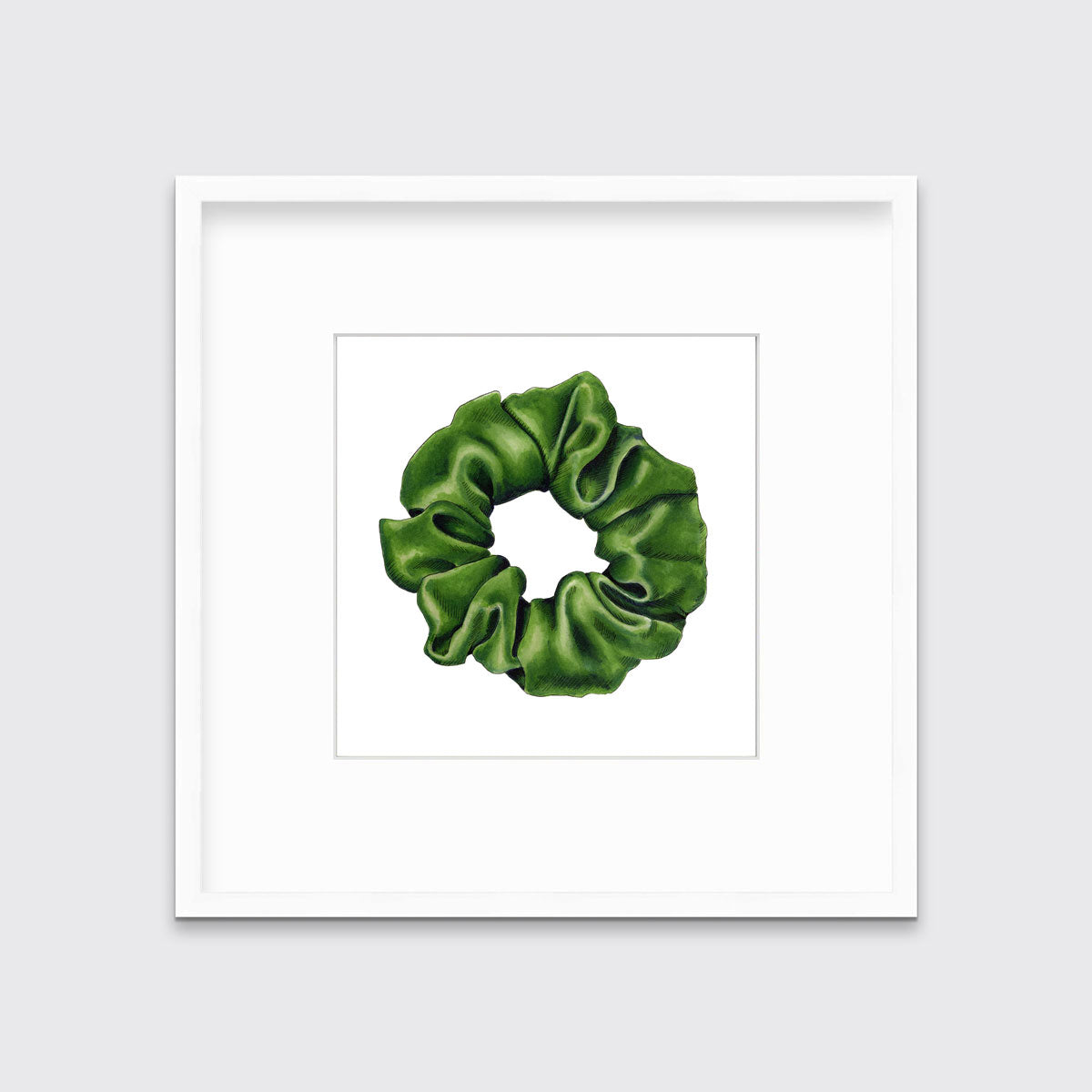 Scrunchie IV (Green) - Open Edition Paper Print