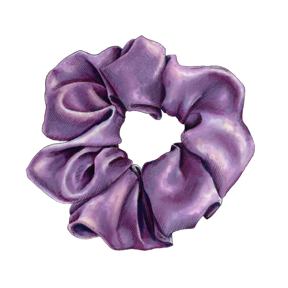 Scrunchie I (Purple) - Open Edition Paper Print