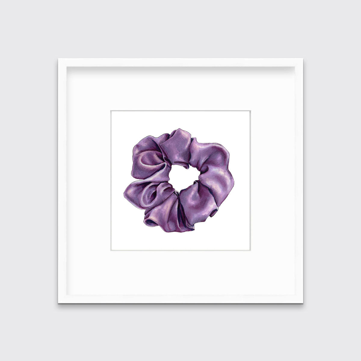 Scrunchie I (Purple) - Open Edition Paper Print