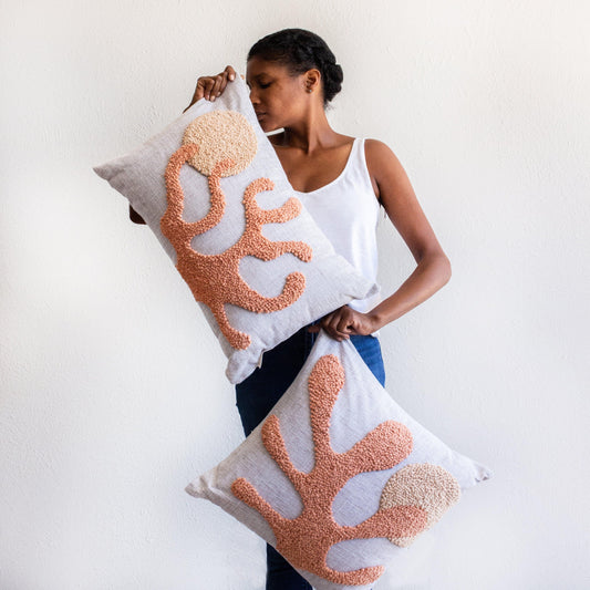 Sea Coral Throw Pillow