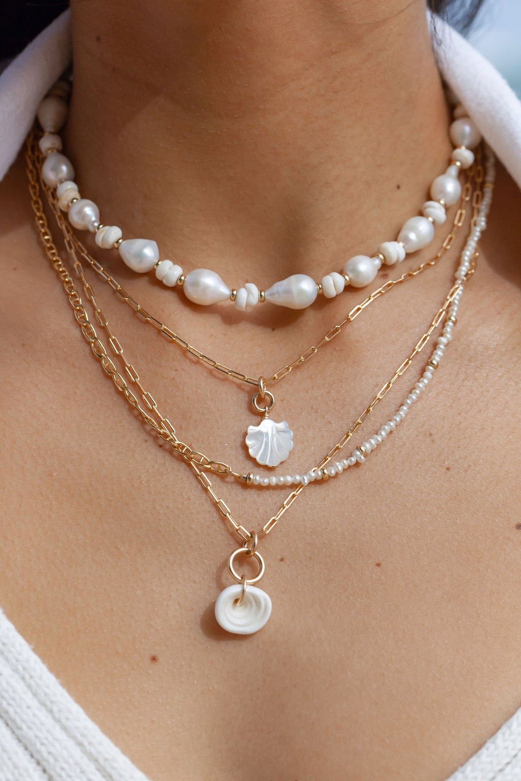 Seashell Chain Necklace - Kainalu