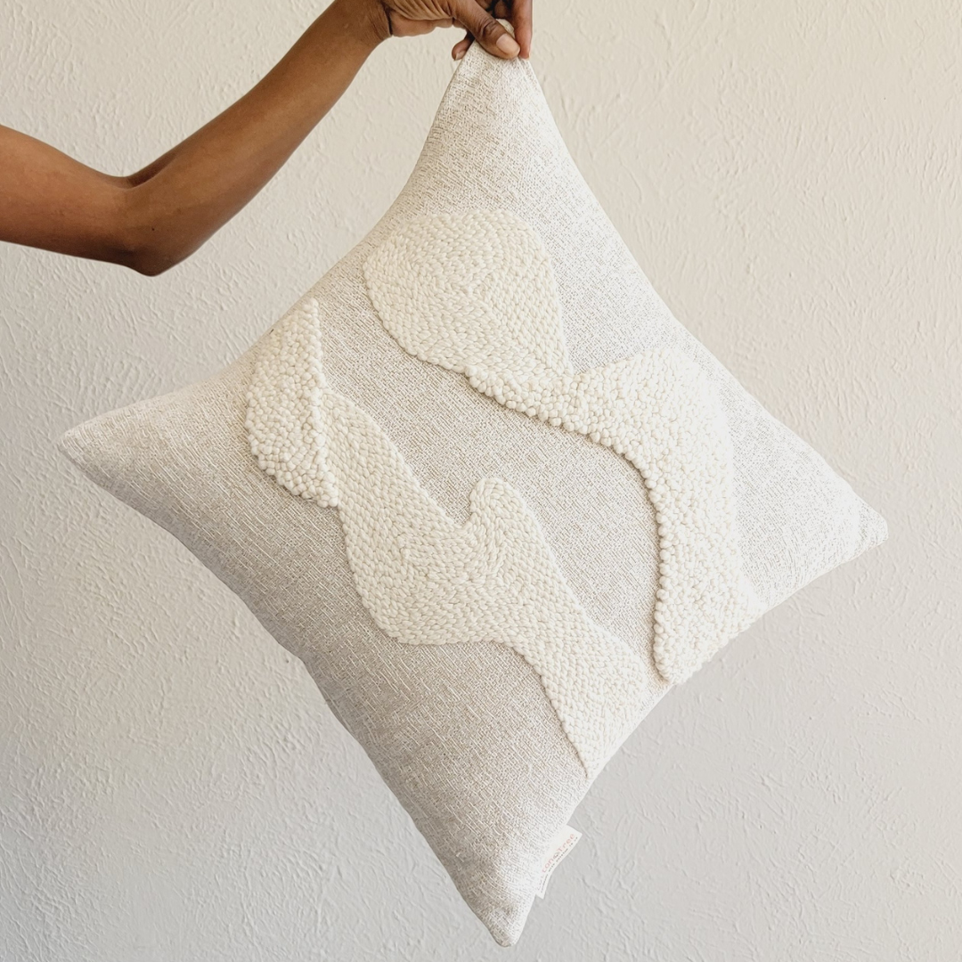 Karoo Cloud Eco-Cotton Throw Pillow