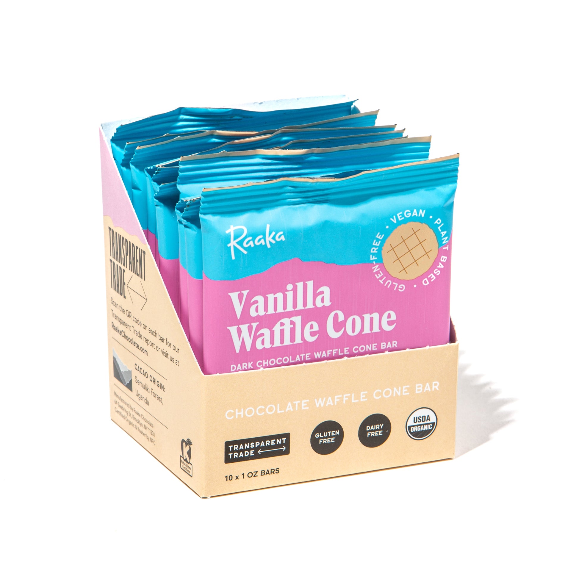 Box of ten Vanilla Waffle Cones