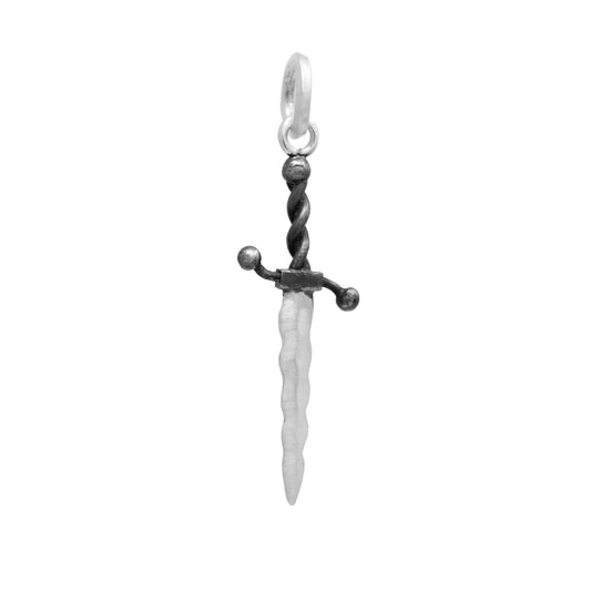 Wavy Dagger Pendant Charm
