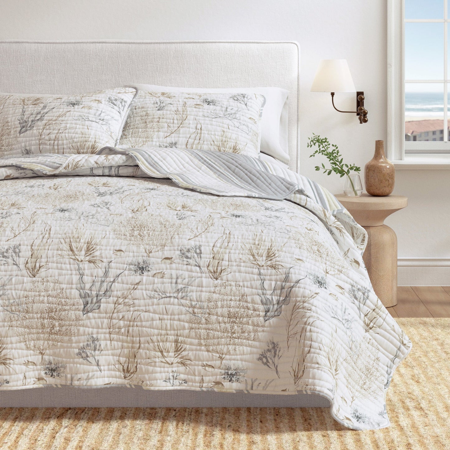 Coral Sea Maze Coastal Quilt Set - Newcomb Collection