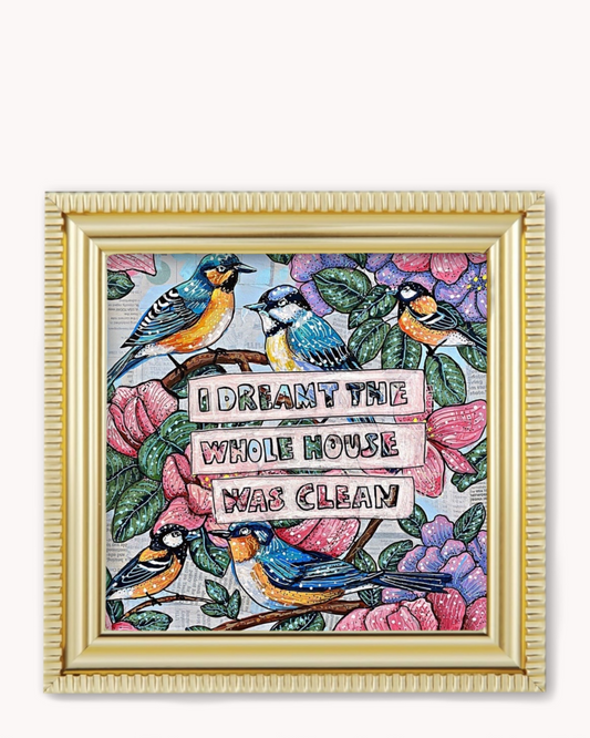 I Dreamt The House Was Clean Framed Magnet ( Medium )