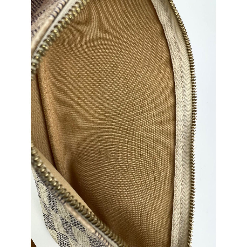 Louis Vuitton Pochette Accessories White  Damier Azur Bag
