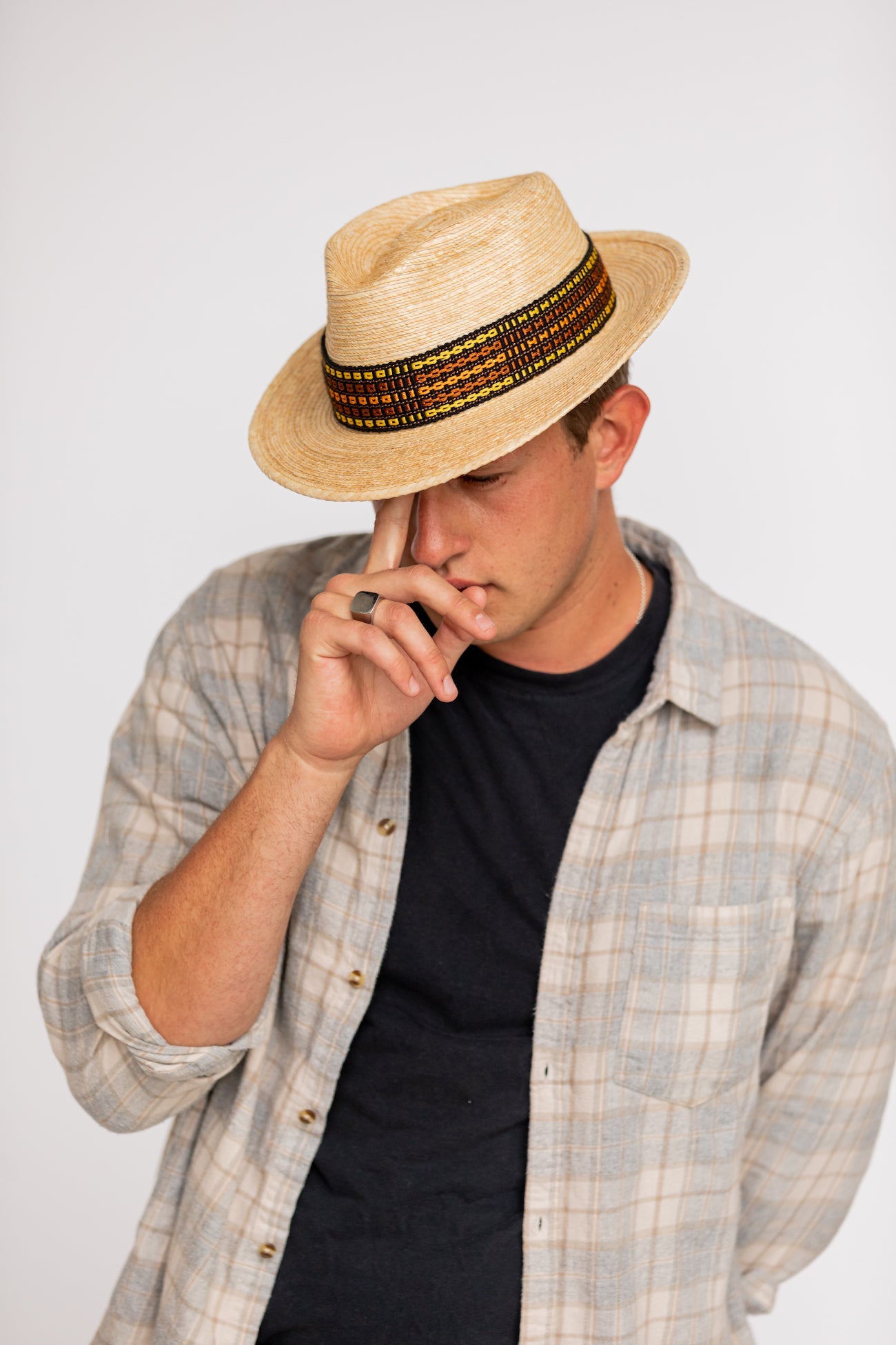 Fedora Palm Leaf Straw Hat