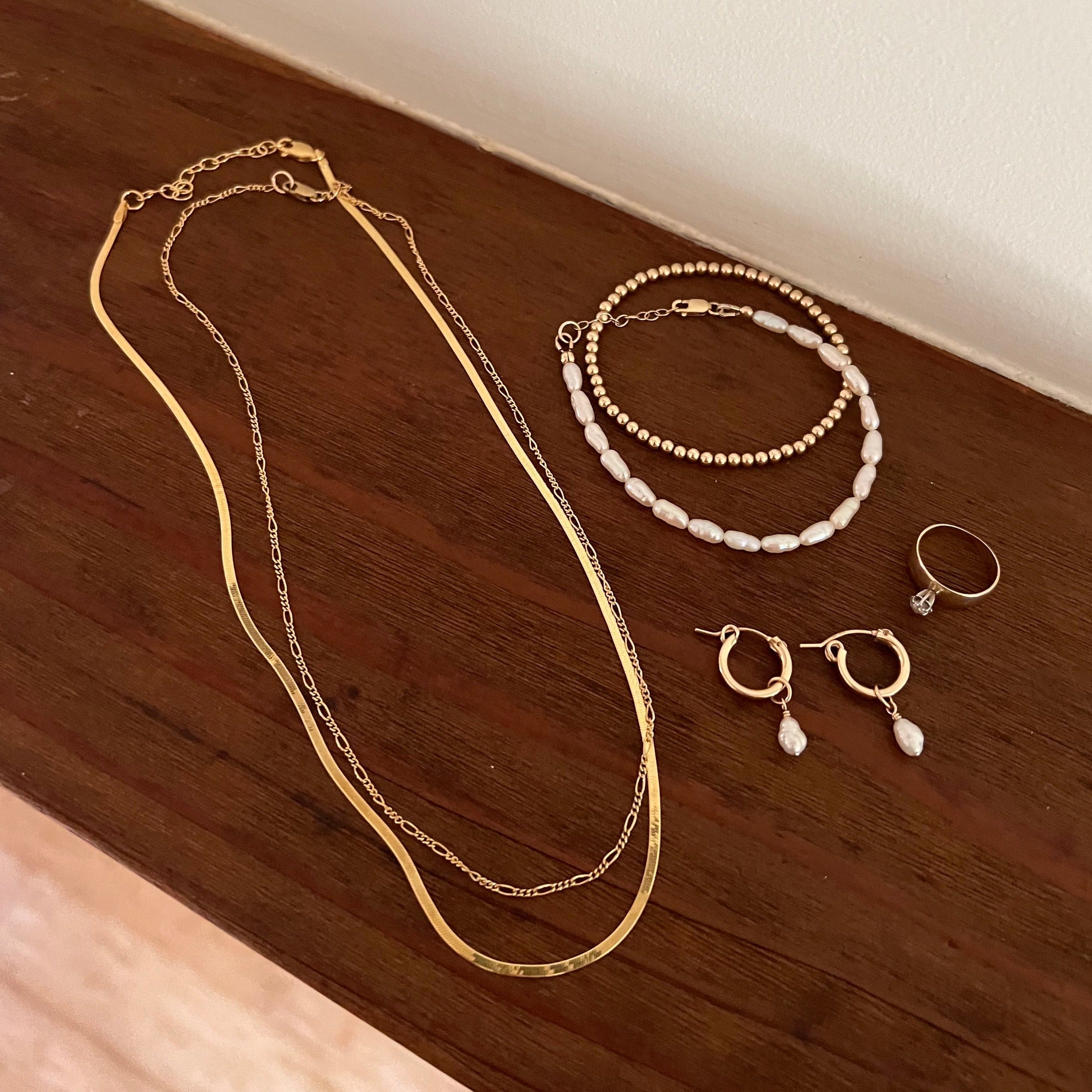 Gold Bead Bracelet
