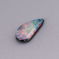 Drop Shape Natural Australian Black Opal Loose Gemstone 0.66ct