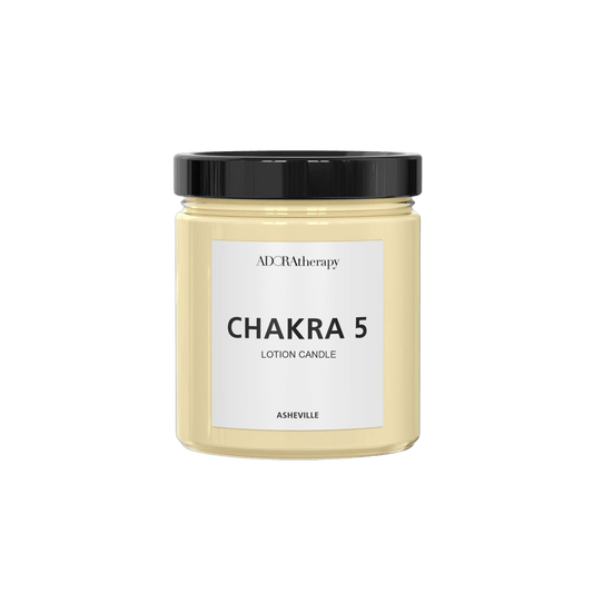 Chakra Healing Lotion Candle Number 5