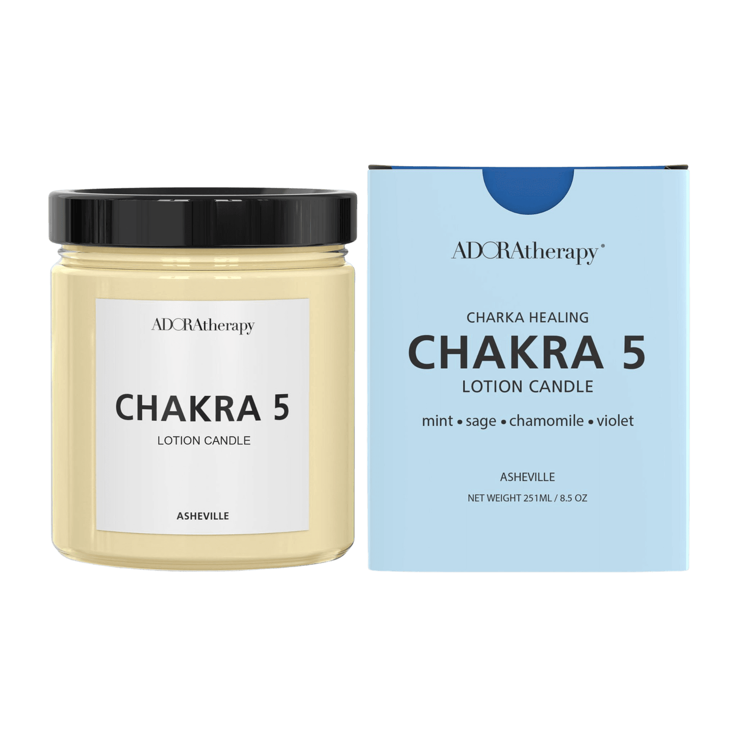 Chakra Healing Lotion Candle Number 5