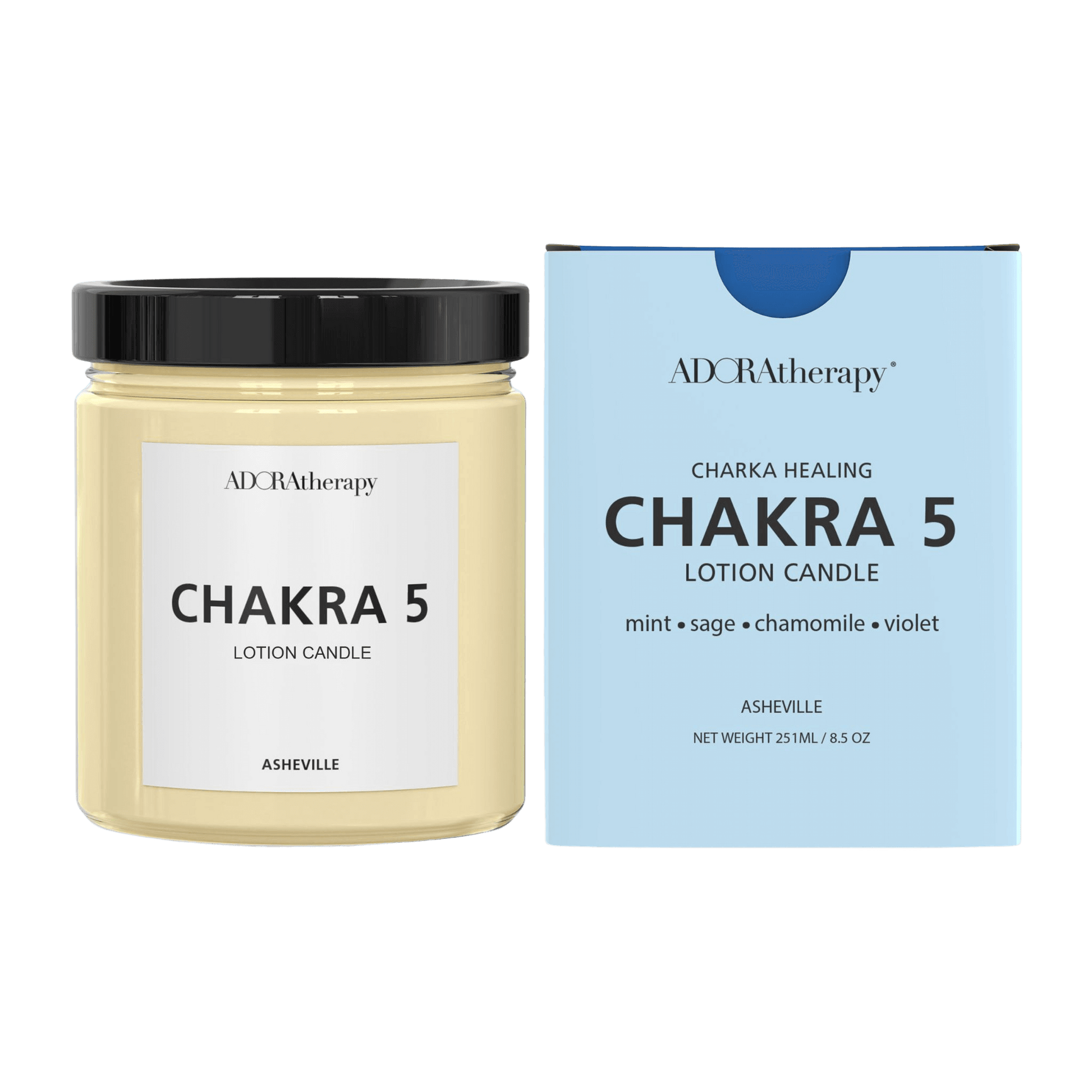 Chakra Healing Lotion Candle Number 5