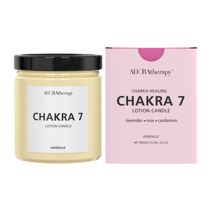 Chakra Healing Lotion Candle Number 7