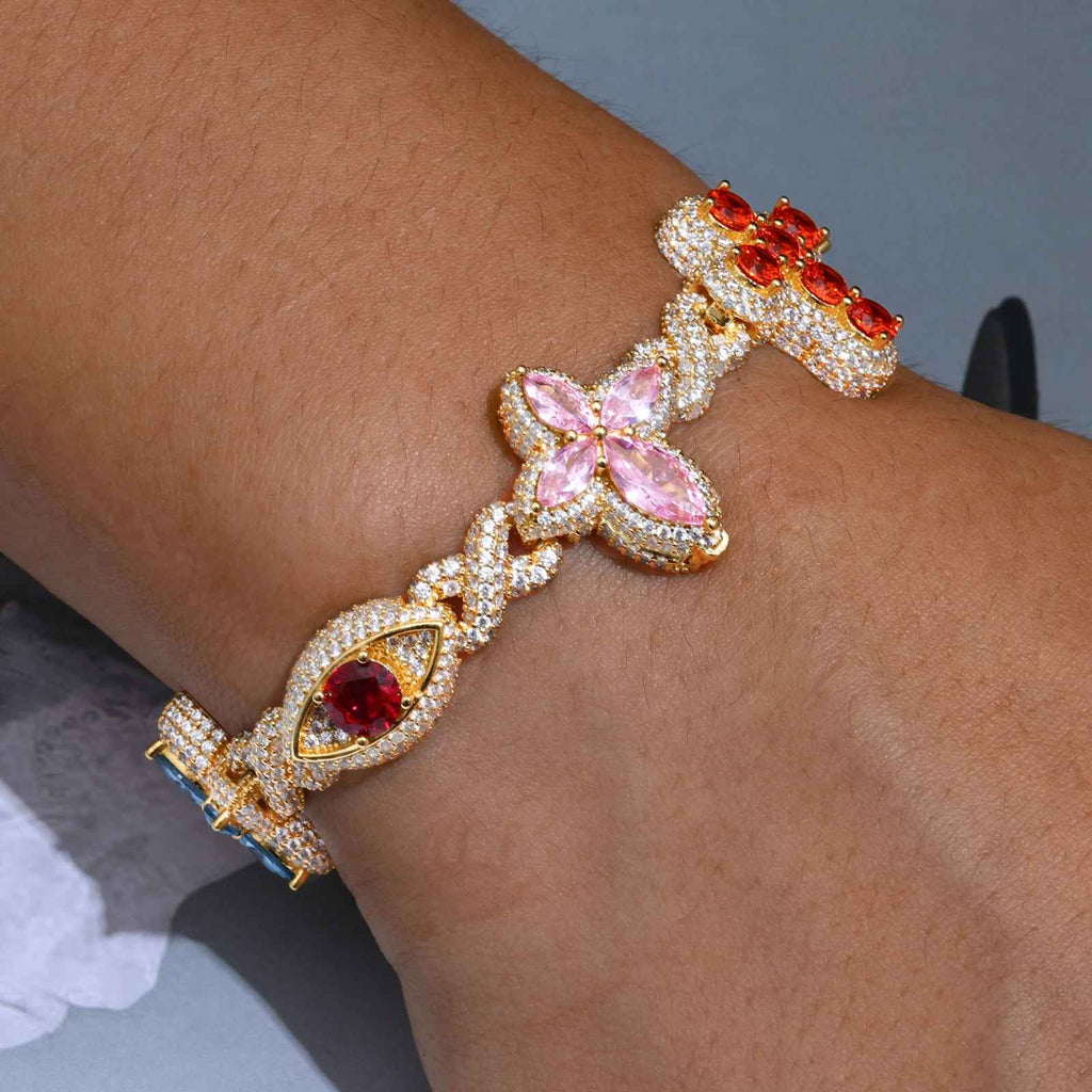 Fleur d’Éternité Moissanite Bracelet White