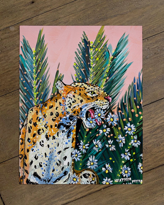 Jaguar Daisy Print