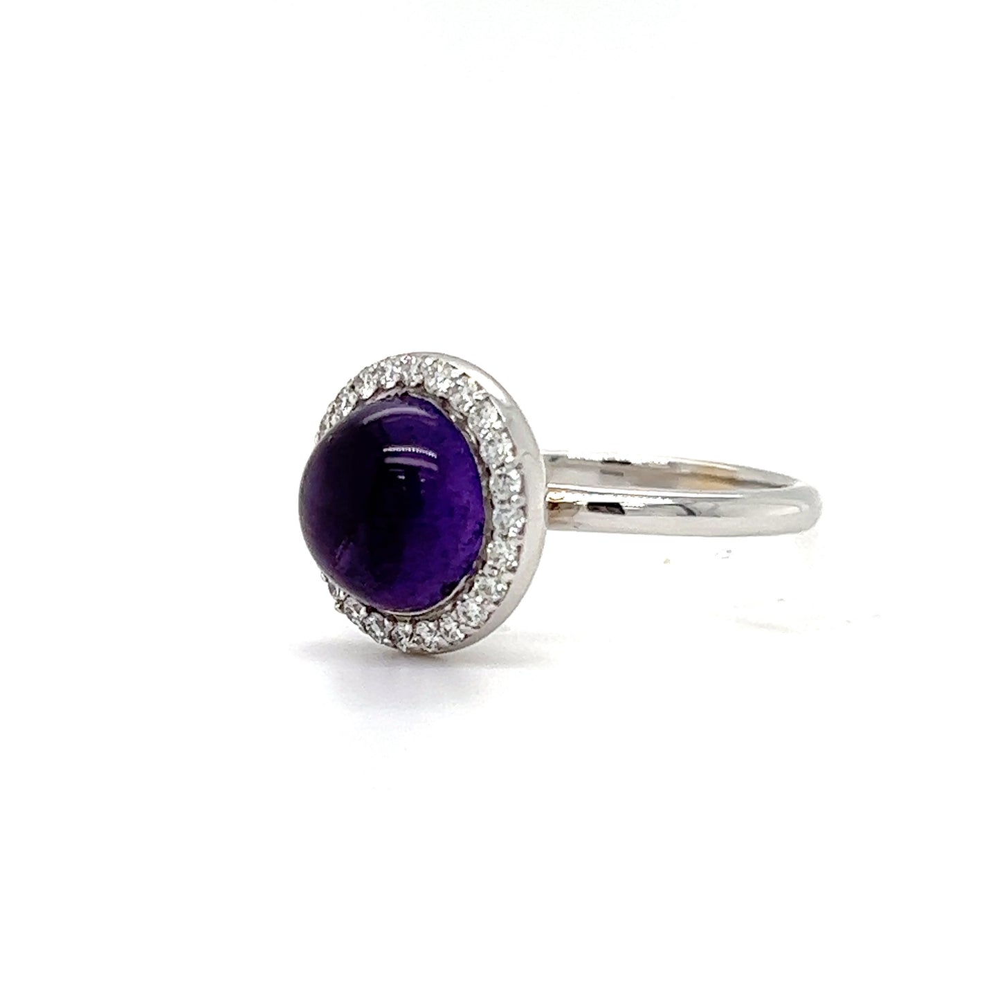 Amethyst Cabochon Ring