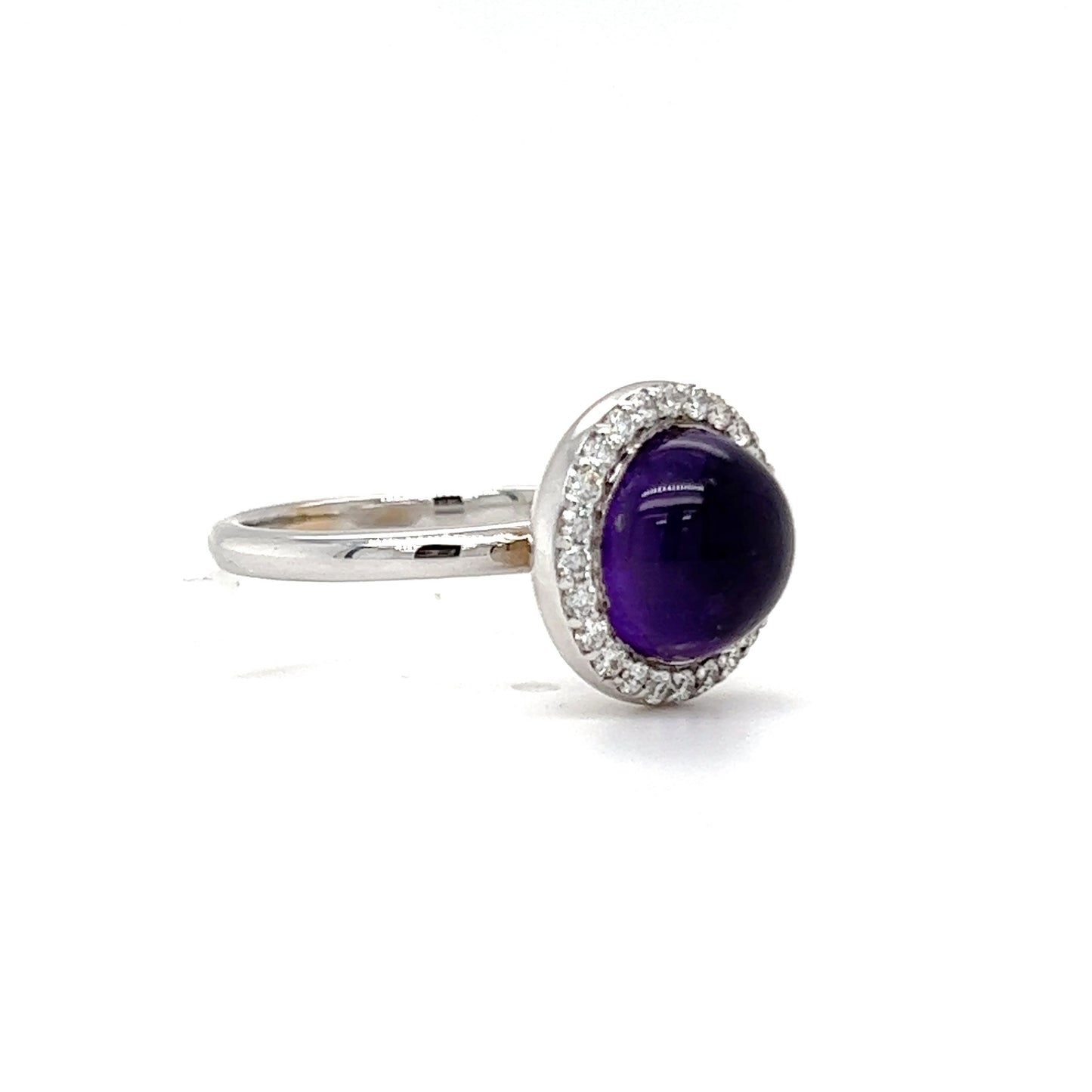 Amethyst Cabochon Ring