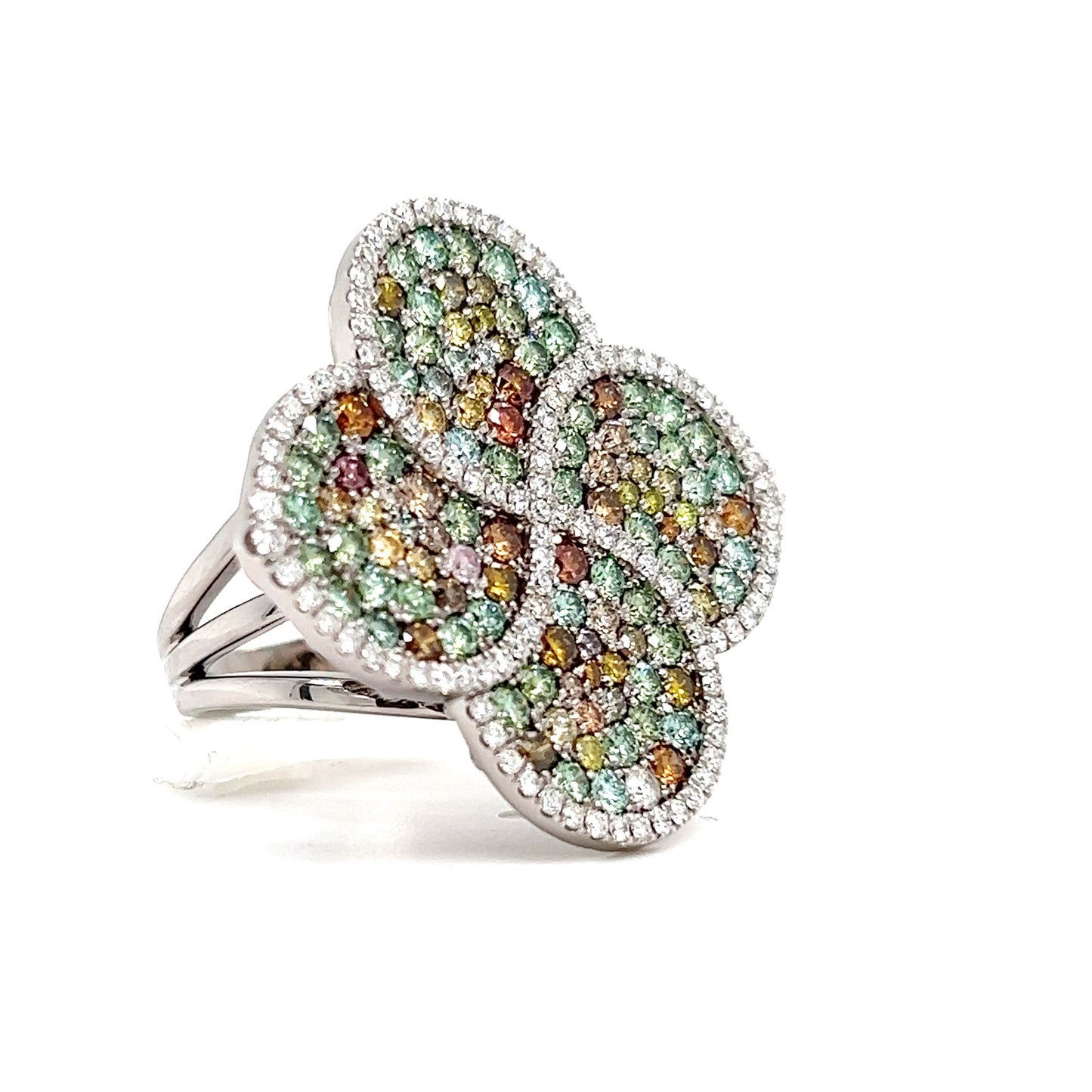 Desert Rose Multi Color Diamond Ring