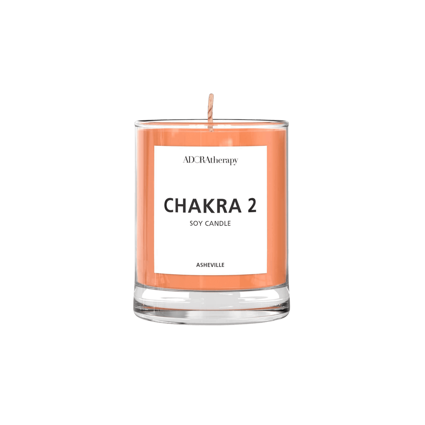 Sacral chakra meditation candle