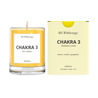 Solar Plexus Chakra Meditation Candle