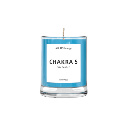 Throat Chakra Meditation Candle