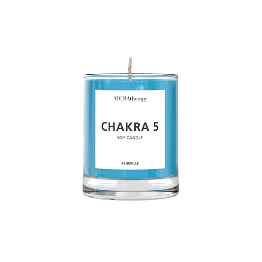 Throat Chakra Meditation Candle