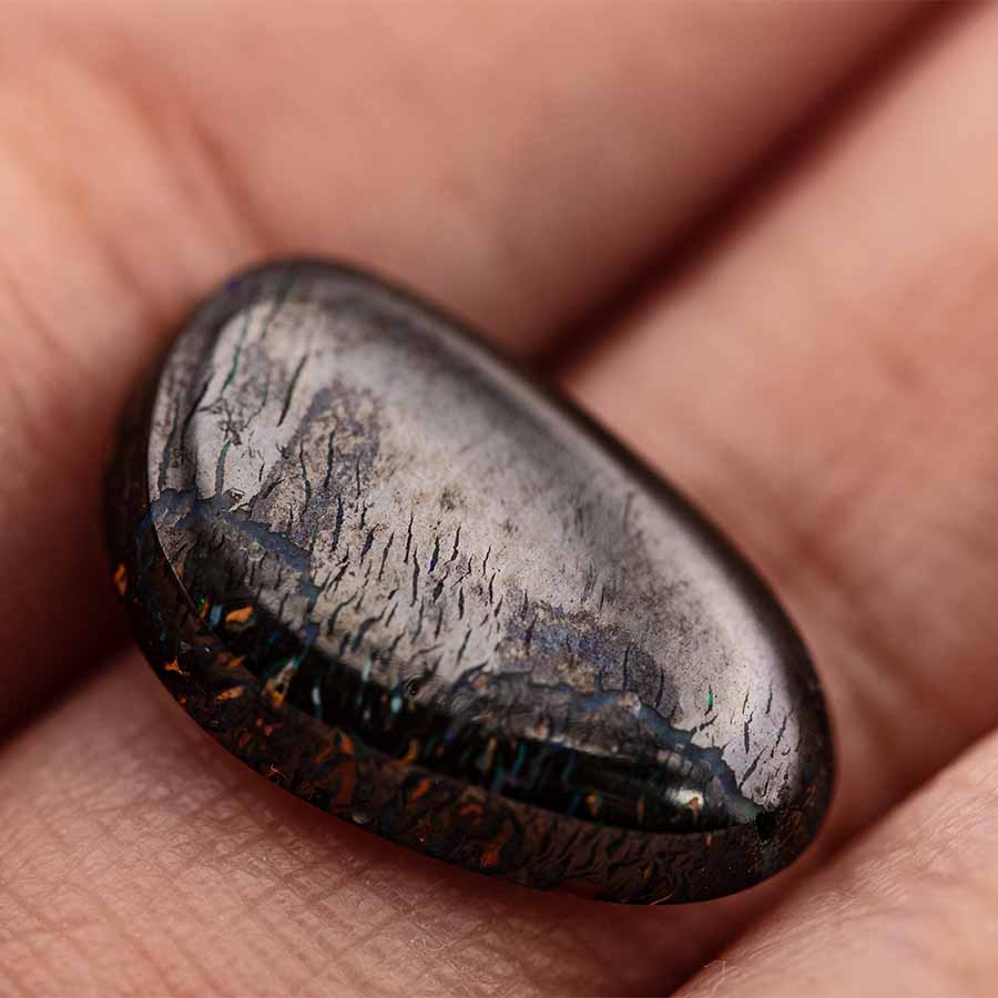 Stripes  Natural Australian Boulder Opal Loose Gemstone  7.47ct