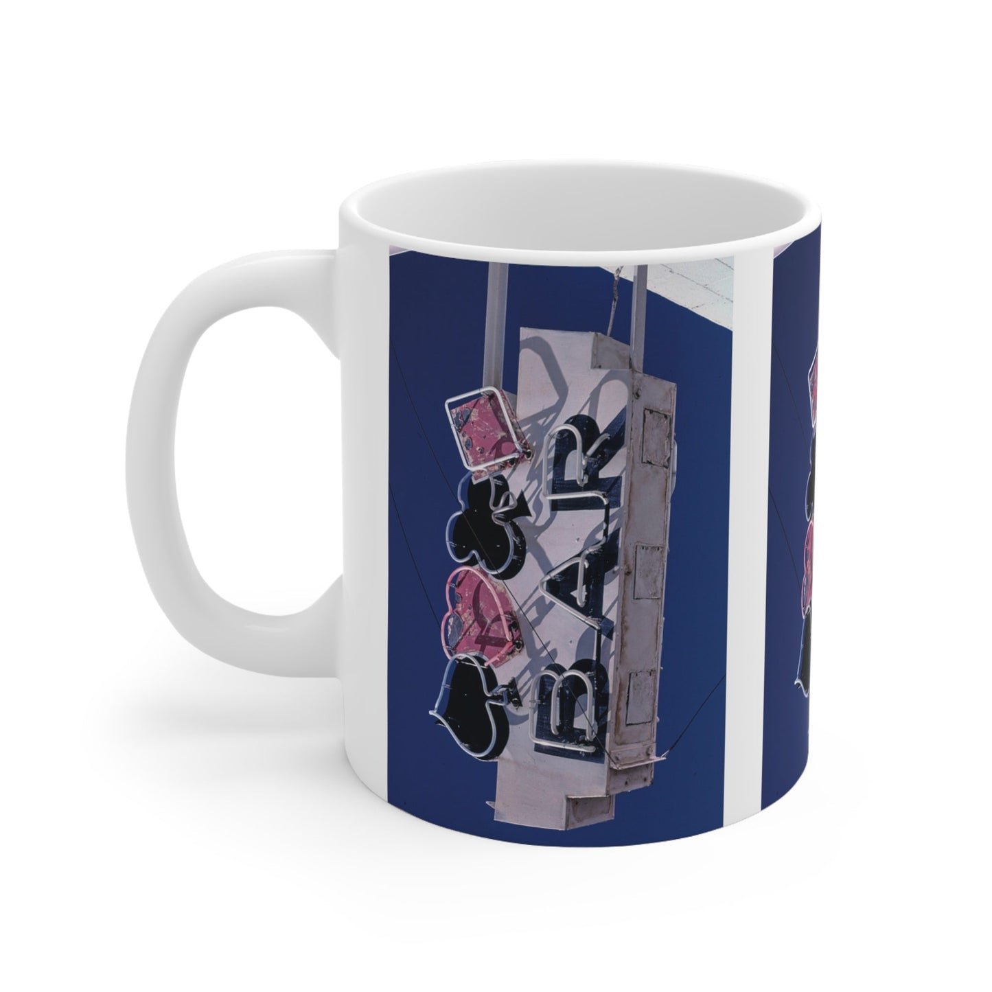 ROADSIDE MUGS - Neon Bar Ceramic Mug 11oz