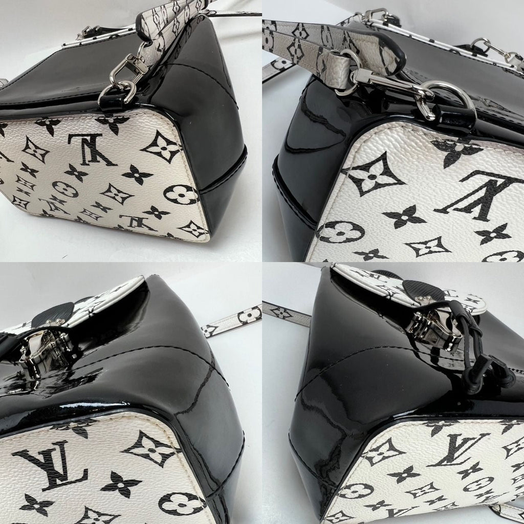 LOUIS VUITTON Hot Springs Backpack White Monogram and Patent Leather