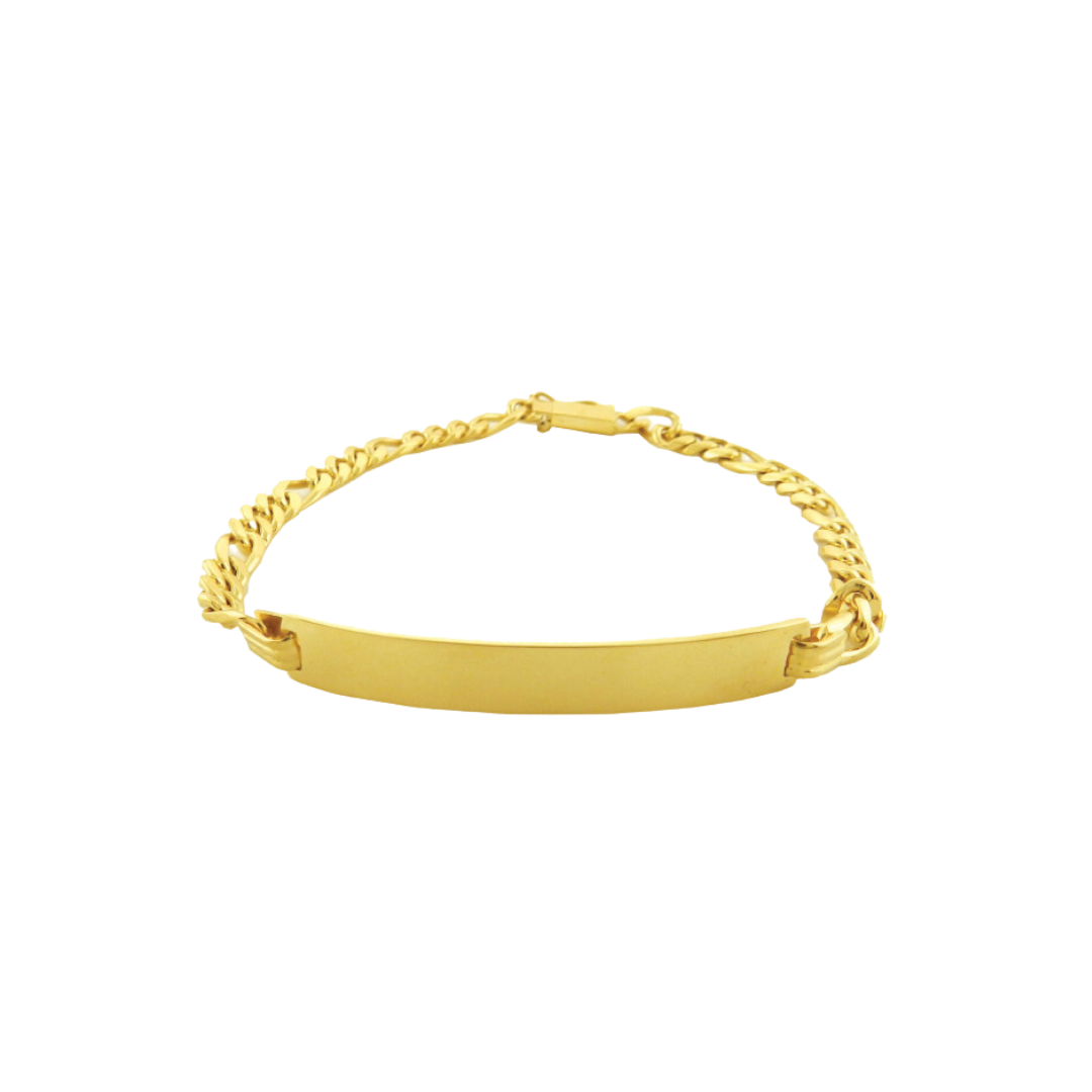 18K Yellow Gold "ID" / Customizable Bracelet - Unisex - CHP-22125