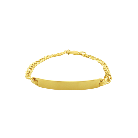 18K Yellow Gold "ID" / Customizable Bracelet - Unisex - CHP-22125