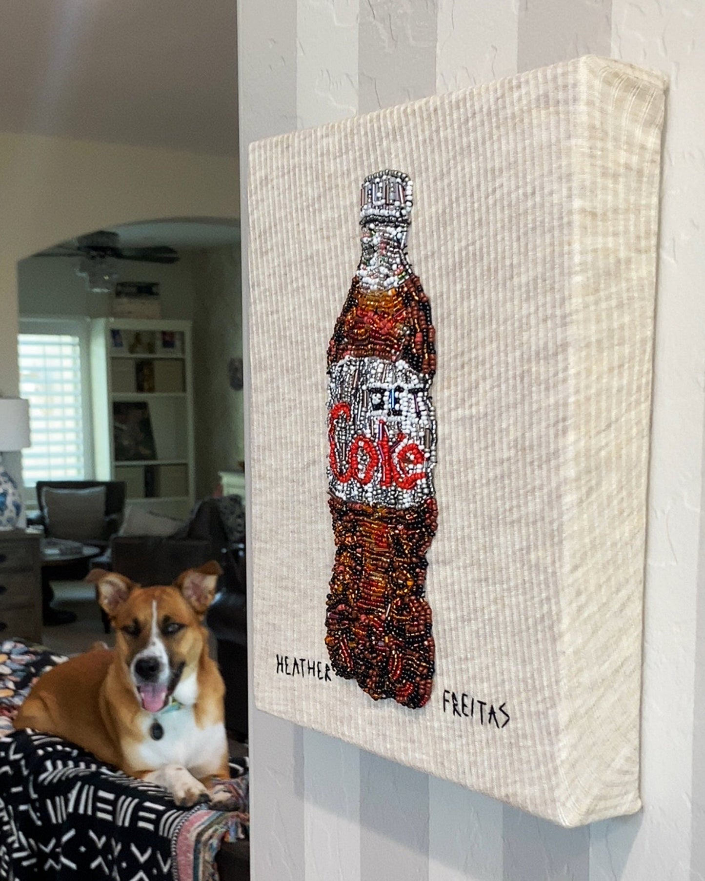 Diet Soda Beaded Artwork