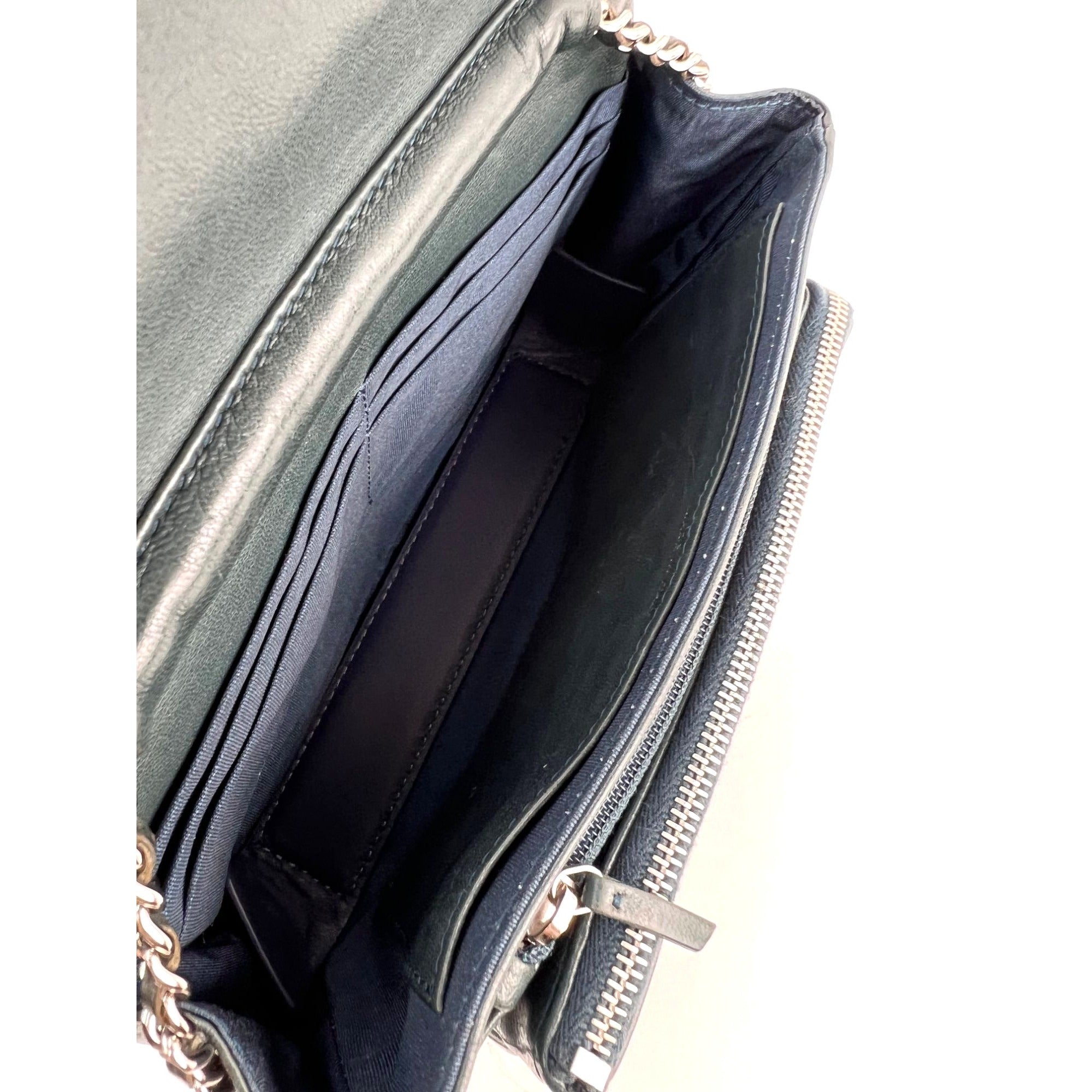Chanel Quilted Lambskin Stitched Wallet on a Chain Crossbody Bag